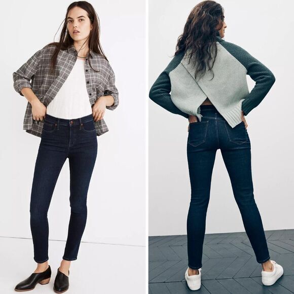 NEW Madewell 9" Mid-Rise Skinny Jeans in Orland Wash: TENCEL™ Denim, 25 - Picture 2 of 16